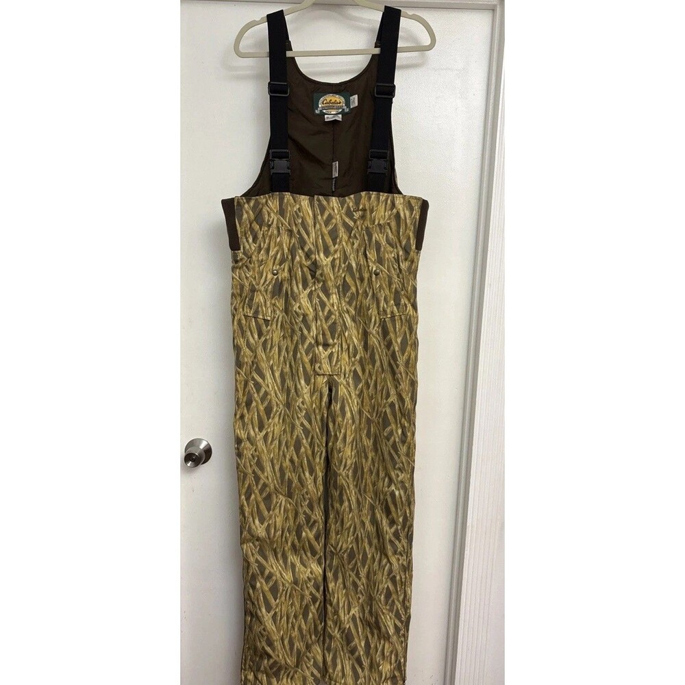 Cabela’s HUNTING BIB, Cattail Camo, GORE-TEX‎ Thinsulate, Men’s TALL Large, EUC